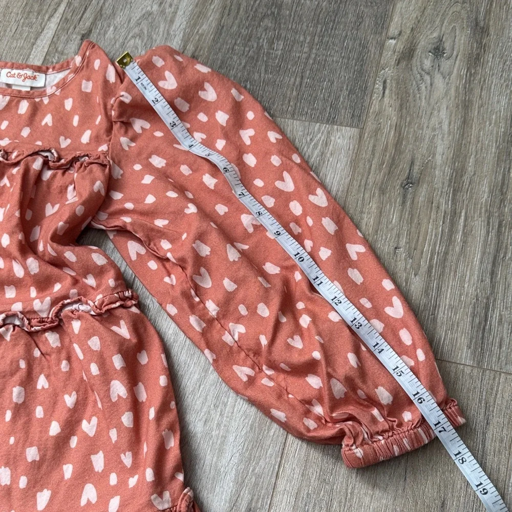 Cat & Jack Girl Oversized Orange Fall Dress Size M (7/8)